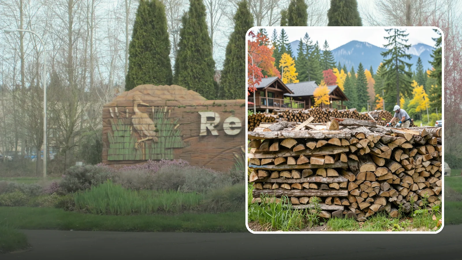 Resort Firewood in Renton, King County, WA - We provide Pacific Northwest resorts with clean, seasoned firewood for guest fireplaces, fire pits, and gathering areas.