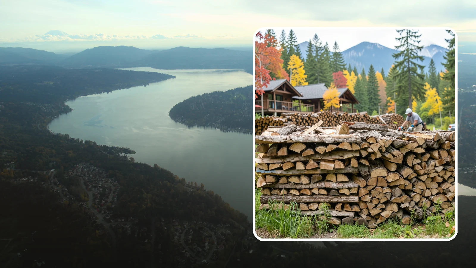Resort Firewood in Sammamish, King County, WA - We provide Pacific Northwest resorts with clean, seasoned firewood for guest fireplaces, fire pits, and gathering areas.