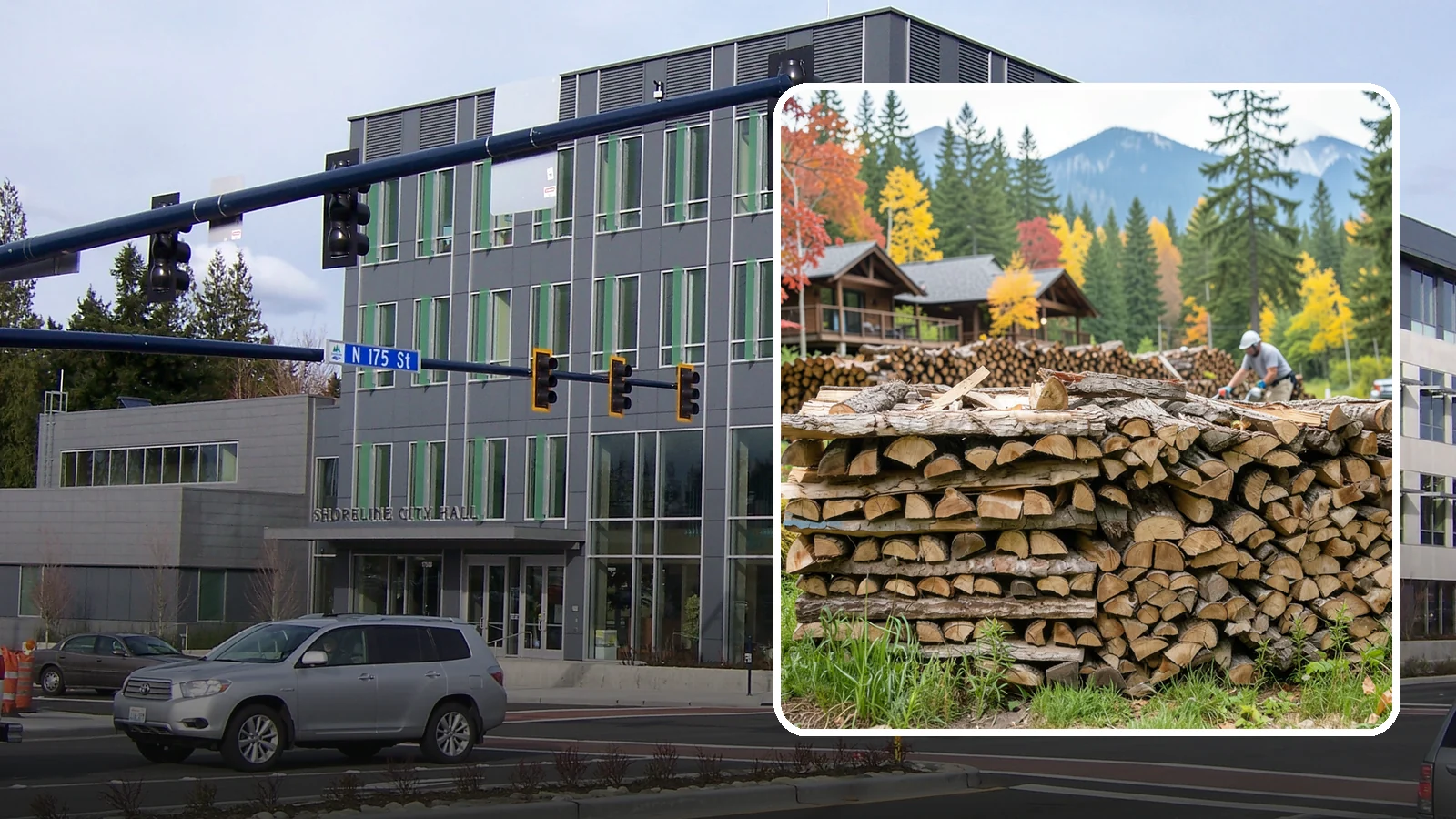 Resort Firewood in Shoreline, King County, WA - We provide Pacific Northwest resorts with clean, seasoned firewood for guest fireplaces, fire pits, and gathering areas.