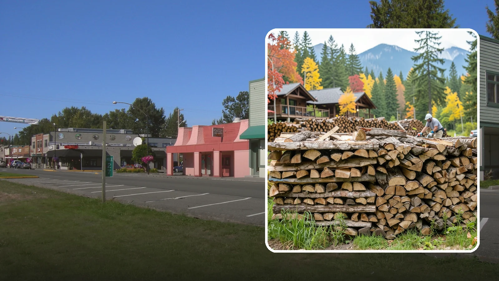 Resort Firewood in Snoqualmie, King County, WA - We provide Pacific Northwest resorts with clean, seasoned firewood for guest fireplaces, fire pits, and gathering areas.