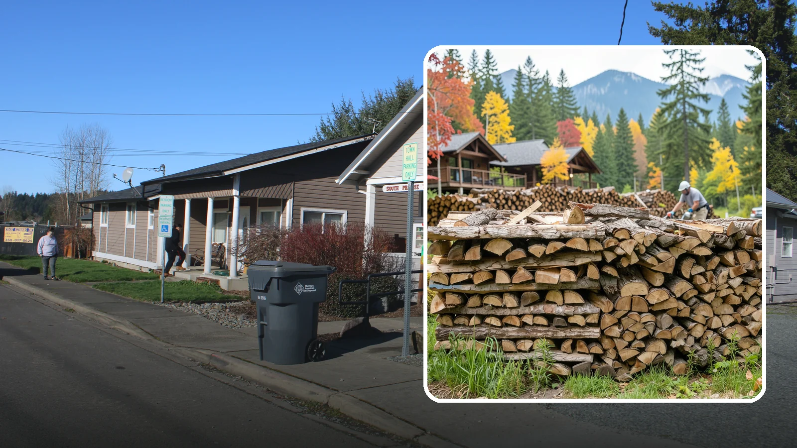 Resort Firewood in South Prairie, Pierce County, WA - We provide Pacific Northwest resorts with clean, seasoned firewood for guest fireplaces, fire pits, and gathering areas.