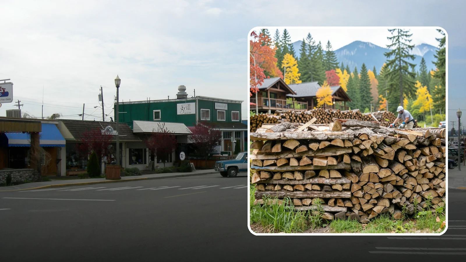 Resort Firewood in Stanwood, Snohomish County, WA - We provide Pacific Northwest resorts with clean, seasoned firewood for guest fireplaces, fire pits, and gathering areas.