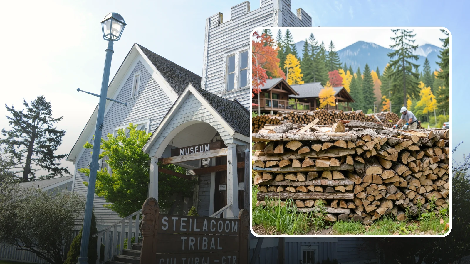 Resort Firewood in Steilacoom, Pierce County, WA - We provide Pacific Northwest resorts with clean, seasoned firewood for guest fireplaces, fire pits, and gathering areas.