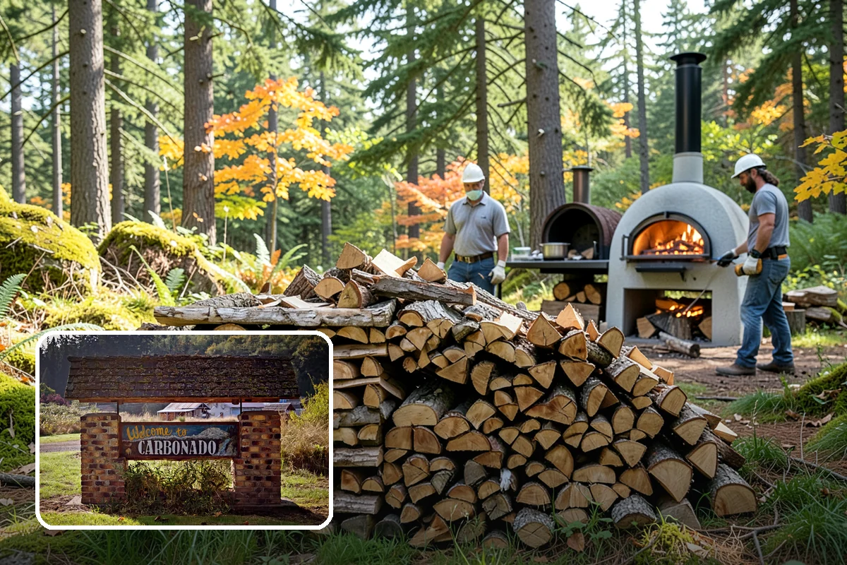 Restaurant Firewood in Carbonado, Pierce County, WA - Reliable volume that keeps the kitchen never short