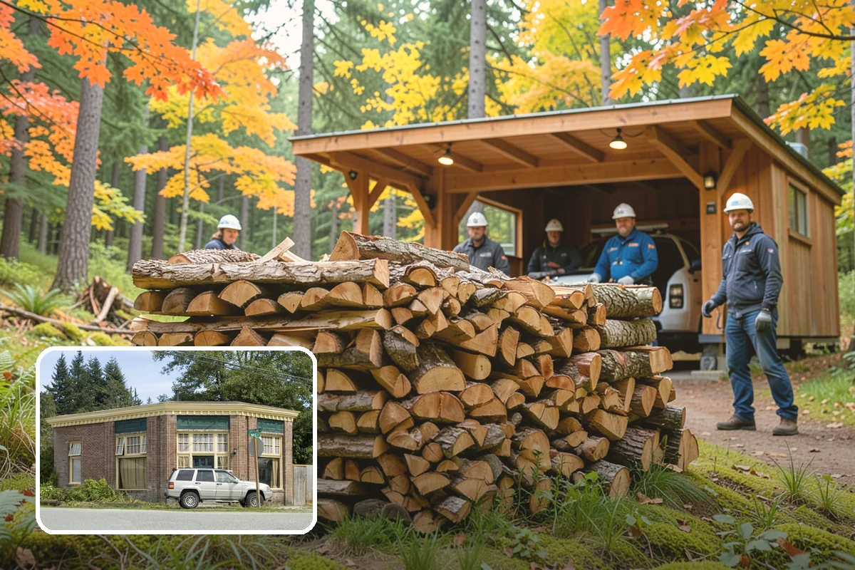 Restaurant Firewood in Hamilton, Skagit County, WA - Reliable volume that keeps the kitchen never short