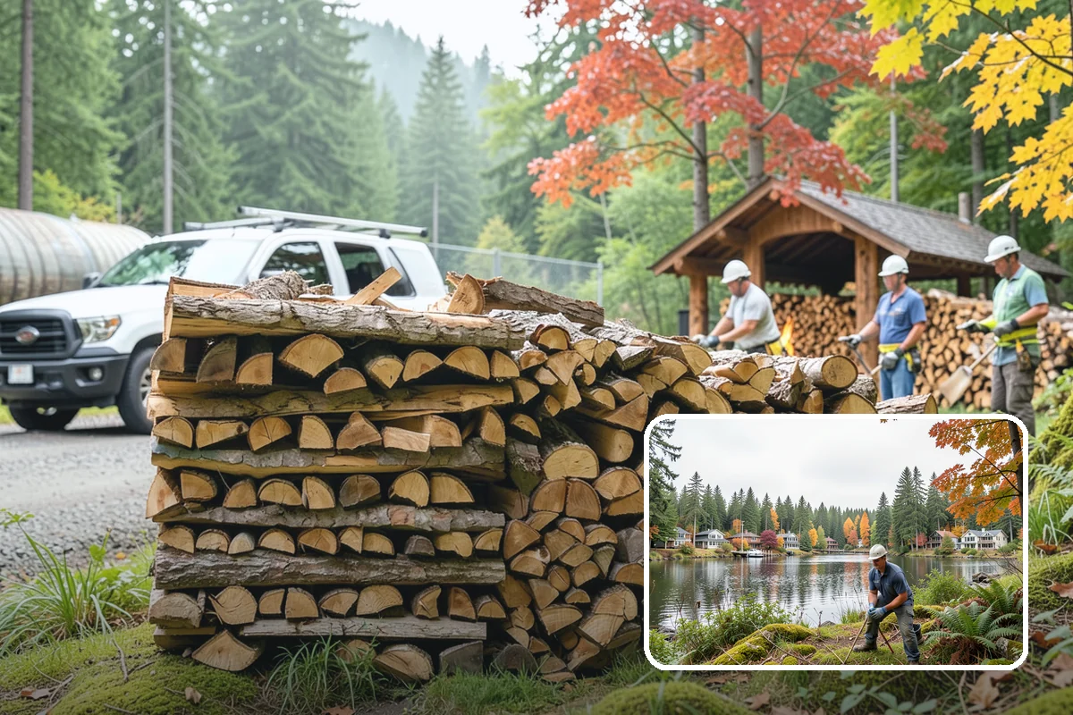 Restaurant Firewood in La Conner, Skagit County, WA - Reliable volume that keeps the kitchen never short