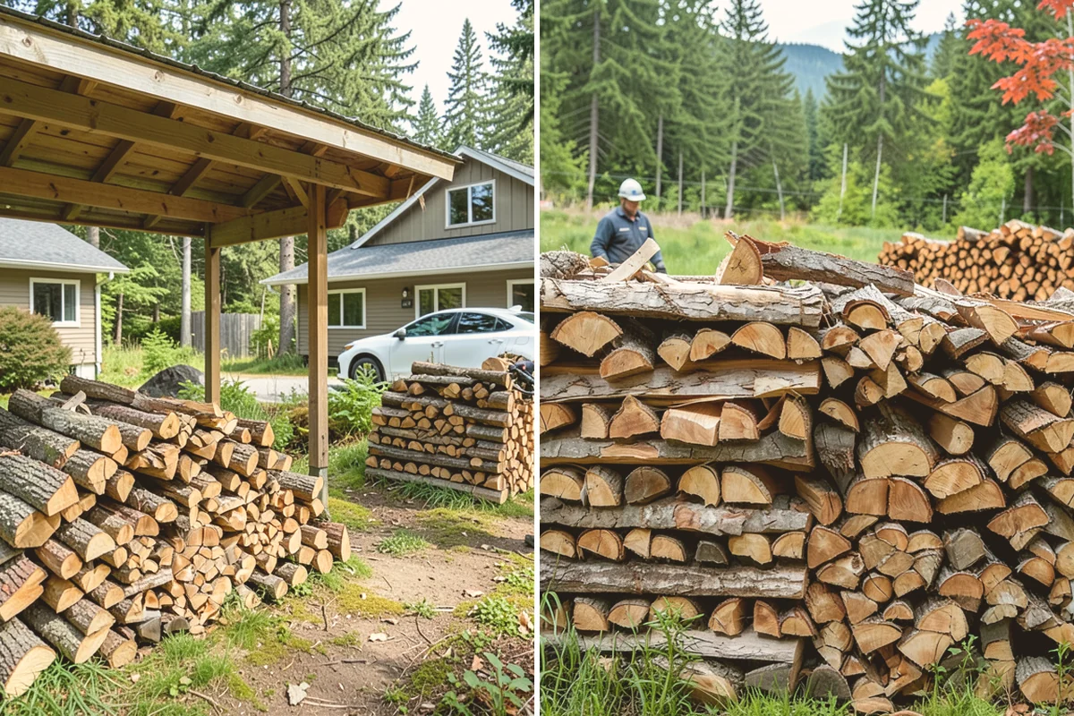 Rick of Firewood in Algona, King County, WA - Place your rick order and choose a drop-off time