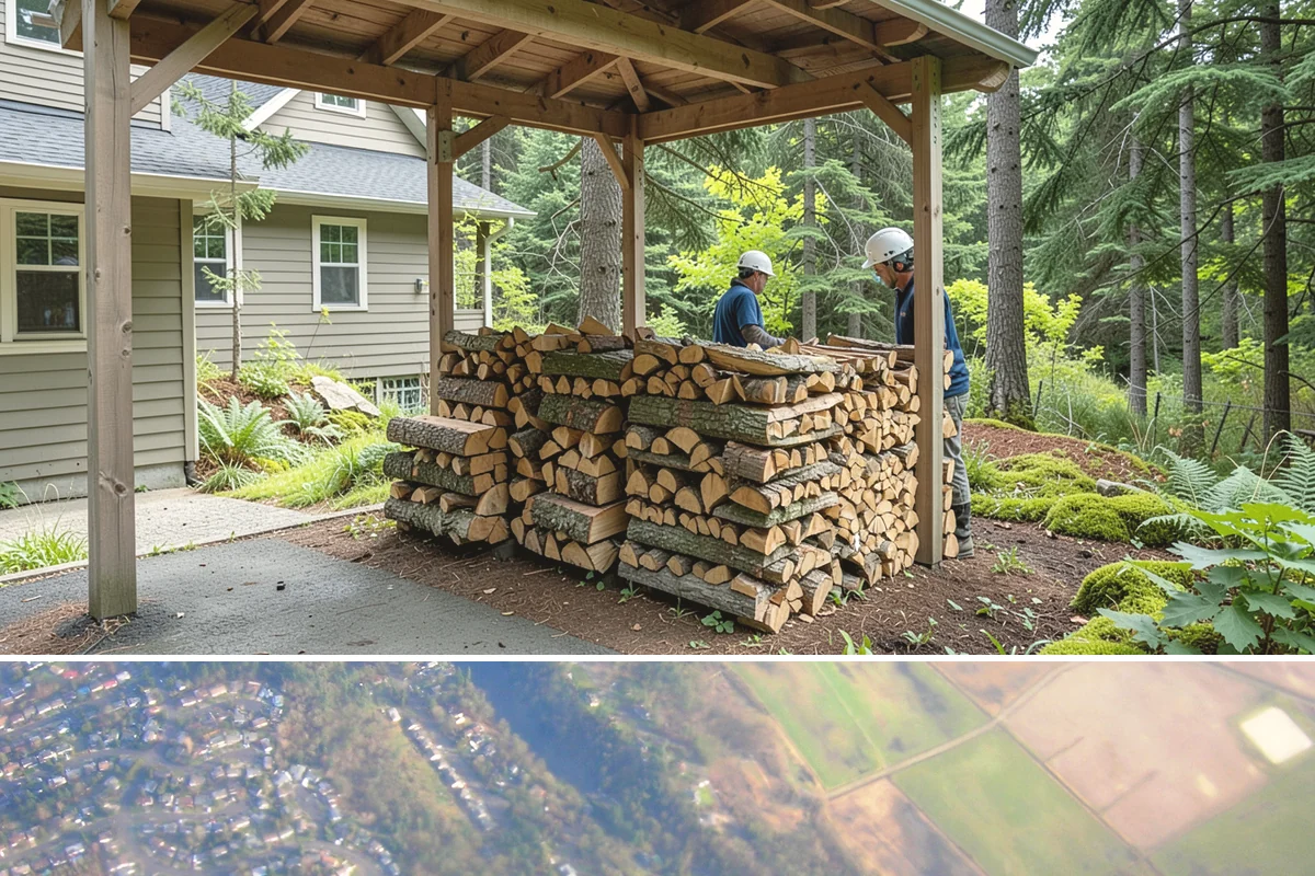 Rick of Firewood in Algona, King County, WA - A rick is a smart mid-fall purchase to build your supply ahead of peak winter demand.