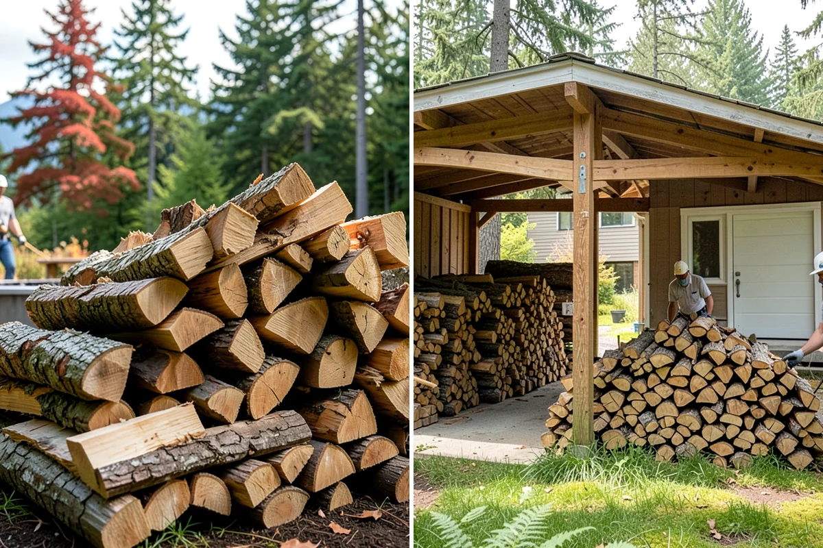 Rick of Firewood in Arlington, Snohomish County, WA - Place your rick order and choose a drop-off time