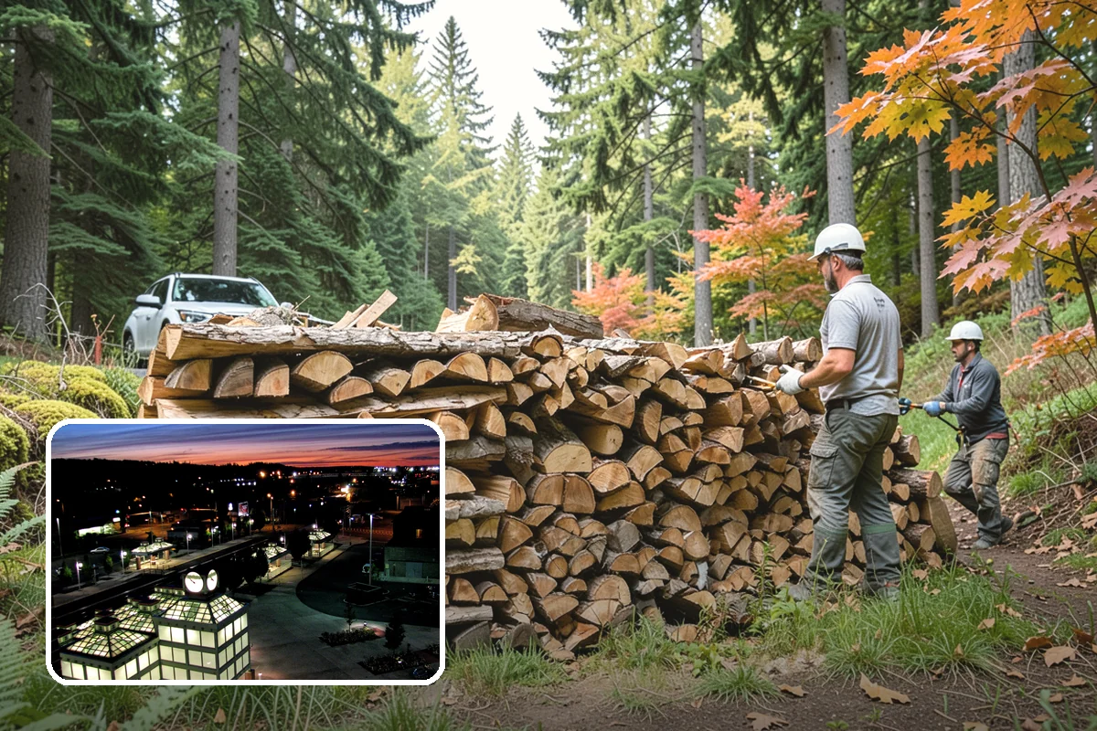 Rick of Firewood in Auburn, King County, WA - A generous row of wood without a full-cord commitment
