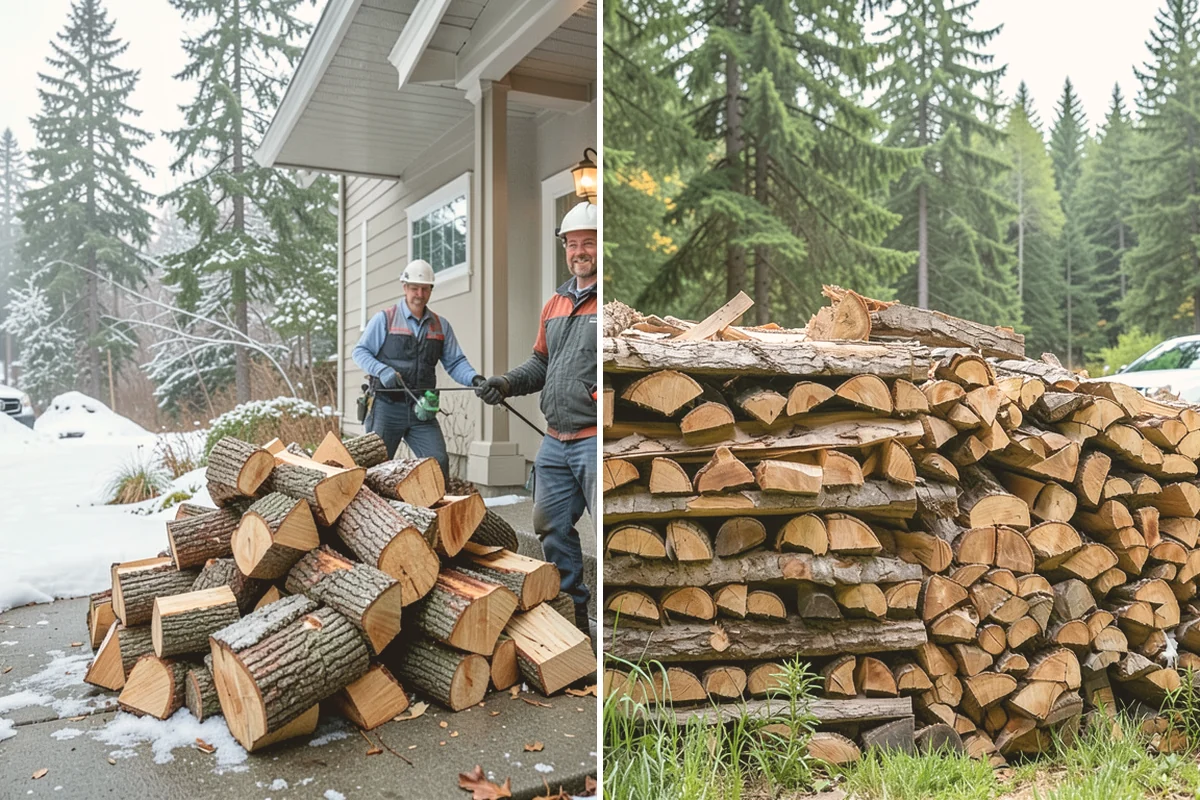Rick of Firewood in Bellevue, King County, WA - Place your rick order and choose a drop-off time