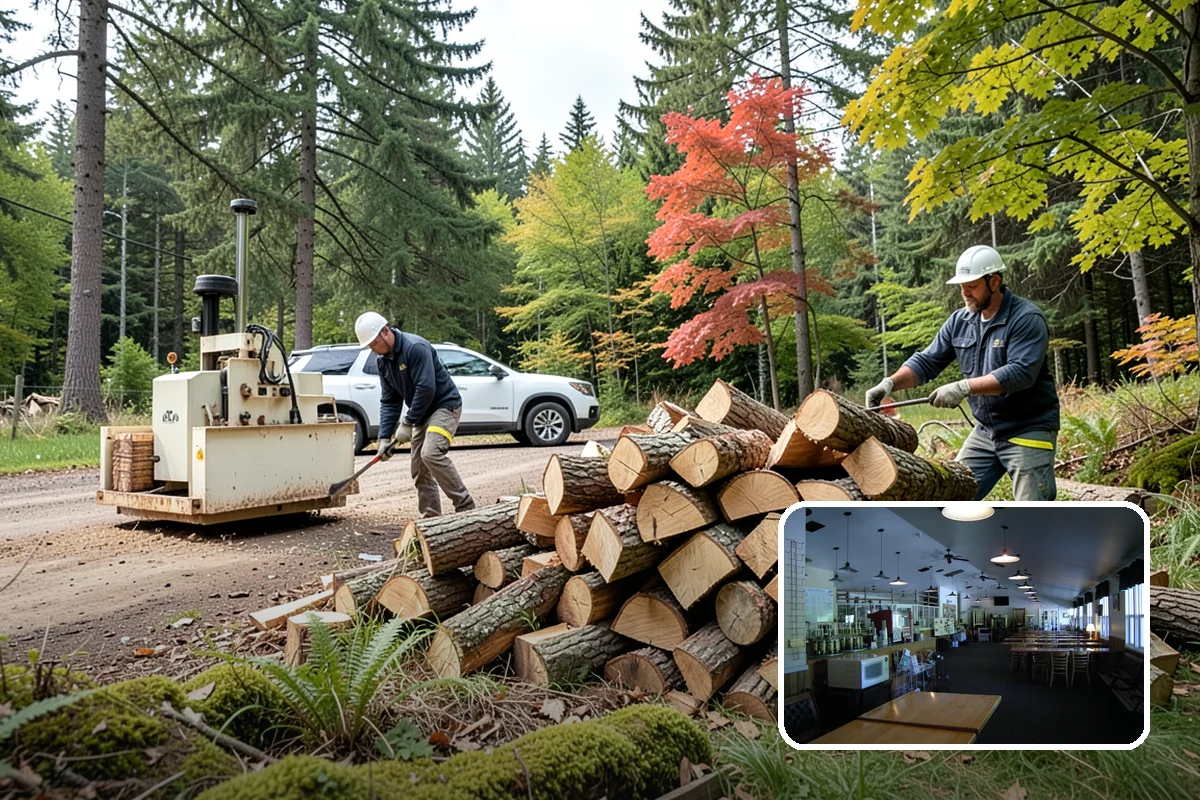 Rick of Firewood in Black Diamond, King County, WA - A generous row of wood without a full-cord commitment