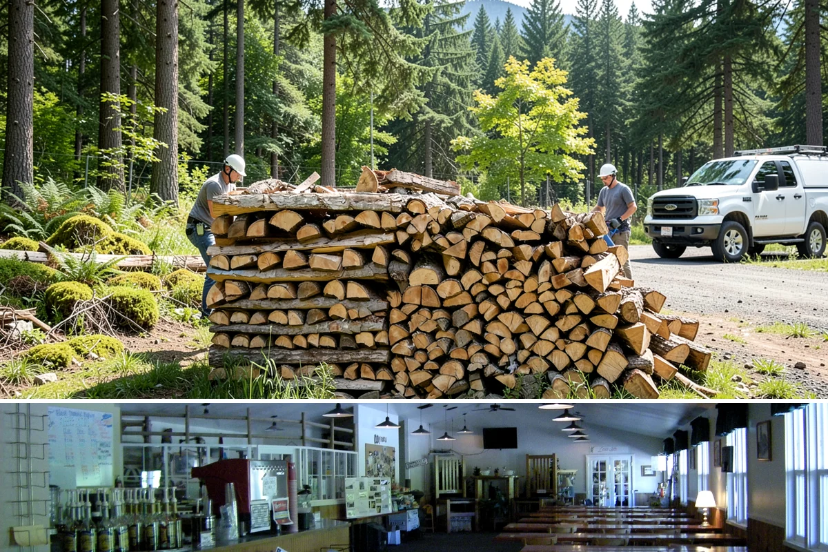 Rick of Firewood in Black Diamond, King County, WA - A rick is a smart mid-fall purchase to build your supply ahead of peak winter demand.