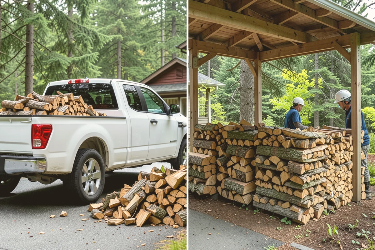 Rick of Firewood in Brier, Snohomish County, WA - Place your rick order and choose a drop-off time