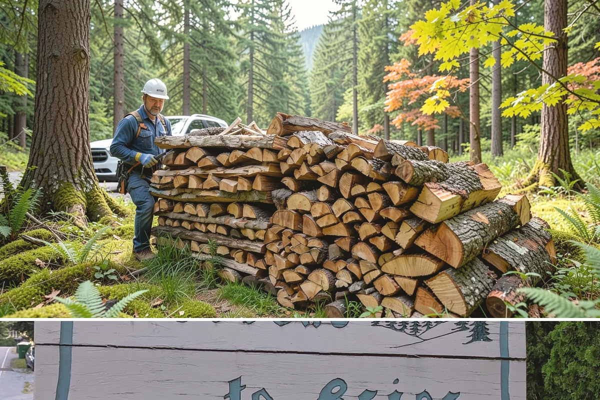 Rick of Firewood in Brier, Snohomish County, WA - A rick is a smart mid-fall purchase to build your supply ahead of peak winter demand.