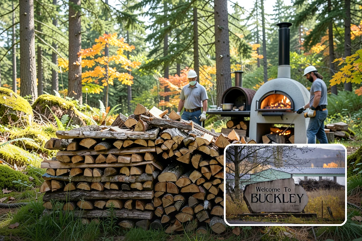 Rick of Firewood in Buckley, Pierce County, WA - A generous row of wood without a full-cord commitment