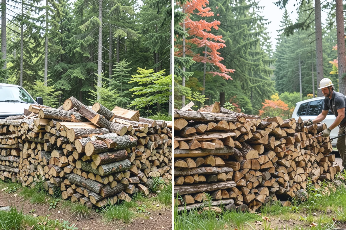 Rick of Firewood in Buckley, Pierce County, WA - Place your rick order and choose a drop-off time