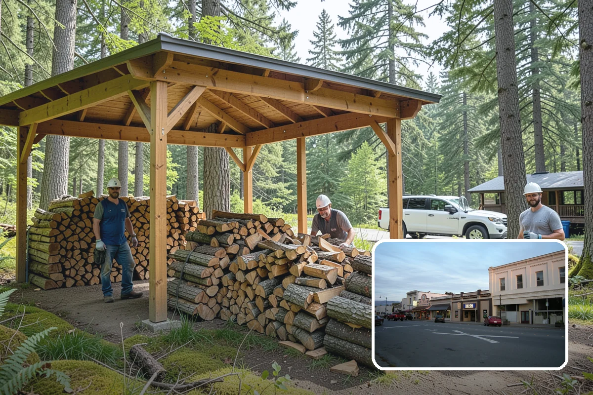 Rick of Firewood in Burlington, Skagit County, WA - A generous row of wood without a full-cord commitment