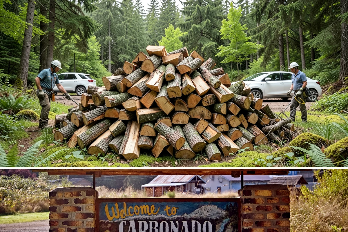 Rick of Firewood in Carbonado, Pierce County, WA - A rick is a smart mid-fall purchase to build your supply ahead of peak winter demand.