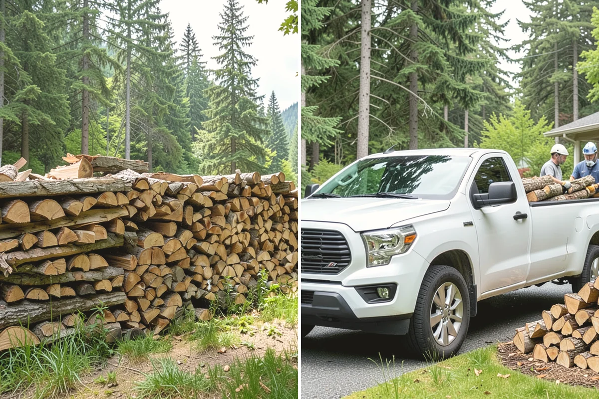 Rick of Firewood in Carnation, King County, WA - Place your rick order and choose a drop-off time