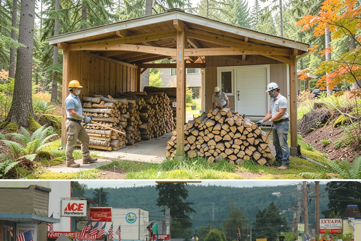 Rick of Firewood in Carnation, King County, WA - A rick is a smart mid-fall purchase to build your supply ahead of peak winter demand.