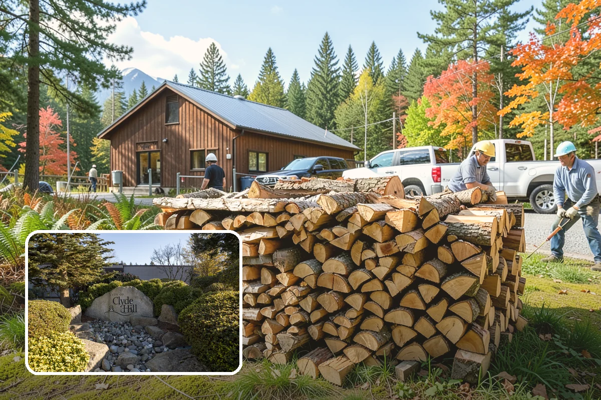 Rick of Firewood in Clyde Hill, King County, WA - A generous row of wood without a full-cord commitment