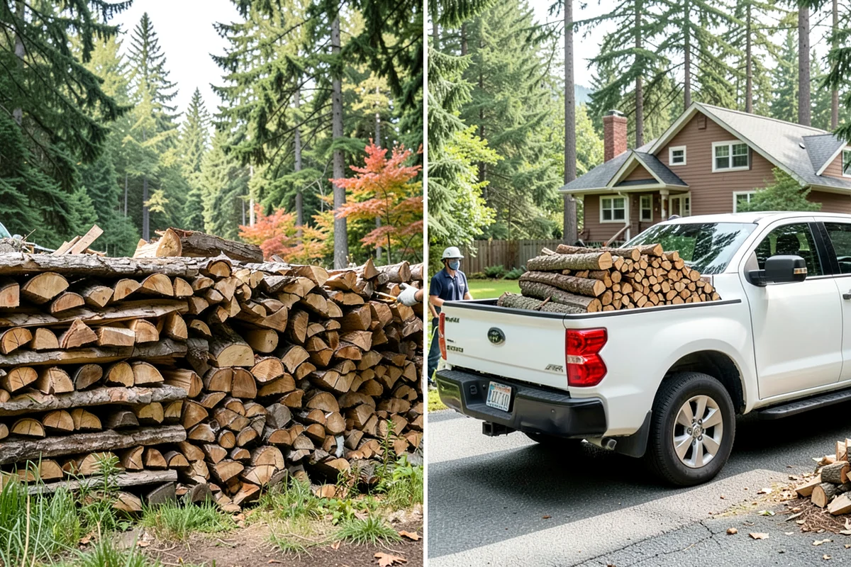 Rick of Firewood in Concrete, Skagit County, WA - Place your rick order and choose a drop-off time