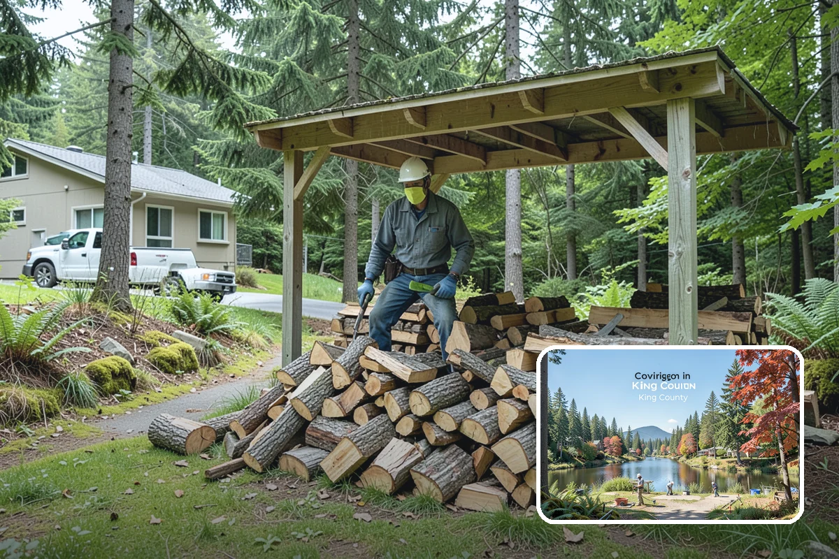 Rick of Firewood in Covington, King County, WA - A generous row of wood without a full-cord commitment