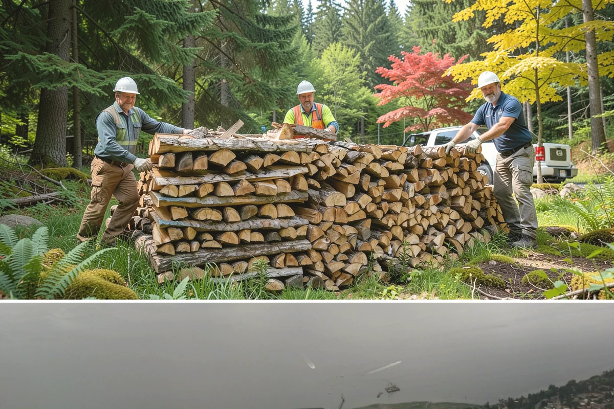 Rick of Firewood in Des Moines, King County, WA - A rick is a smart mid-fall purchase to build your supply ahead of peak winter demand.
