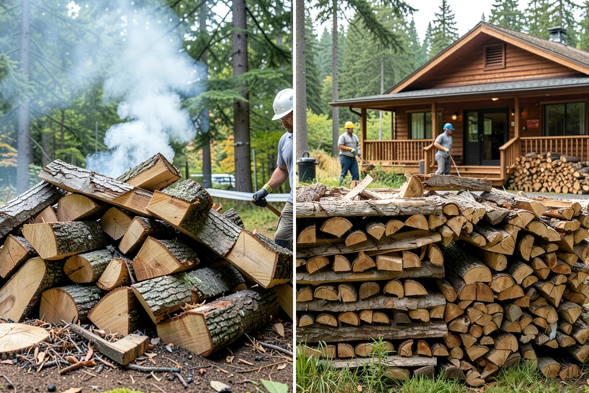 Rick of Firewood in DuPont, Pierce County, WA - Place your rick order and choose a drop-off time