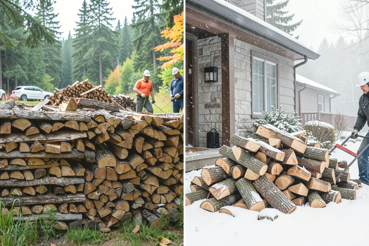 Rick of Firewood in Duvall, King County, WA - Place your rick order and choose a drop-off time