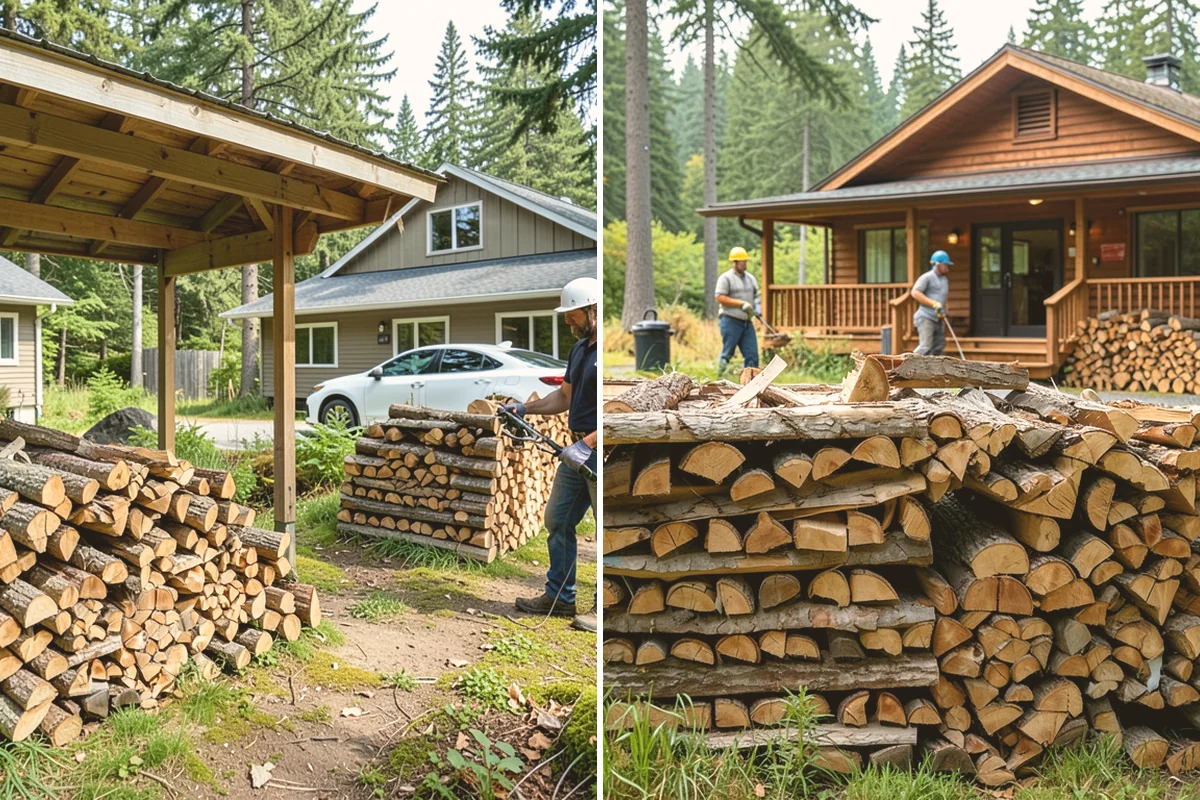 Rick of Firewood in Eatonville, WA - Place your rick order and choose a drop-off time