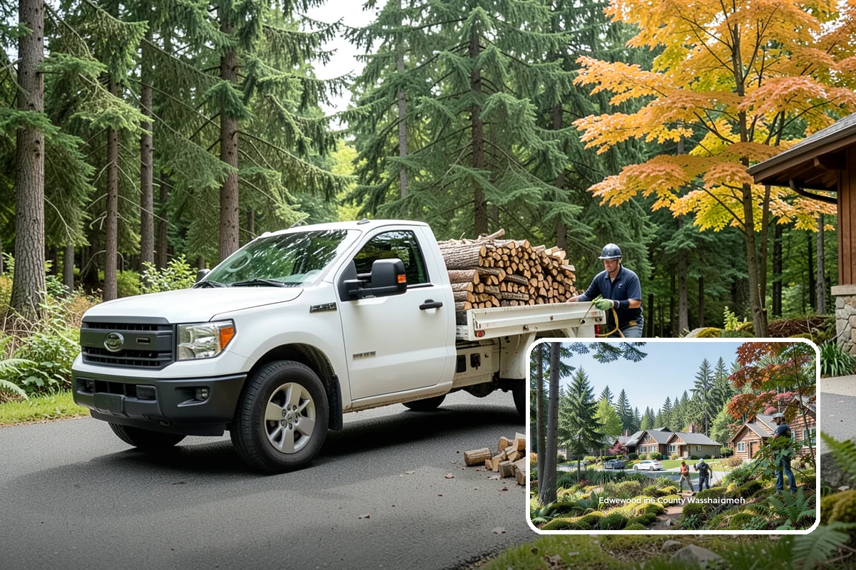 Rick of Firewood in Edgewood, WA - A generous row of wood without a full-cord commitment