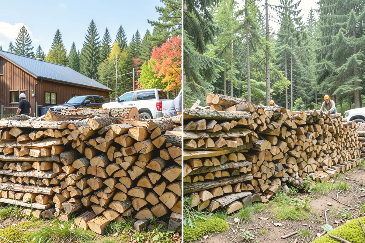 Rick of Firewood in Edgewood, WA - Place your rick order and choose a drop-off time