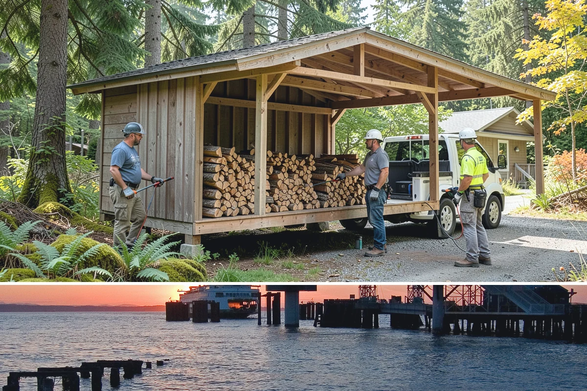 Rick of Firewood in Edmonds, Snohomish County, WA - A rick is a smart mid-fall purchase to build your supply ahead of peak winter demand.