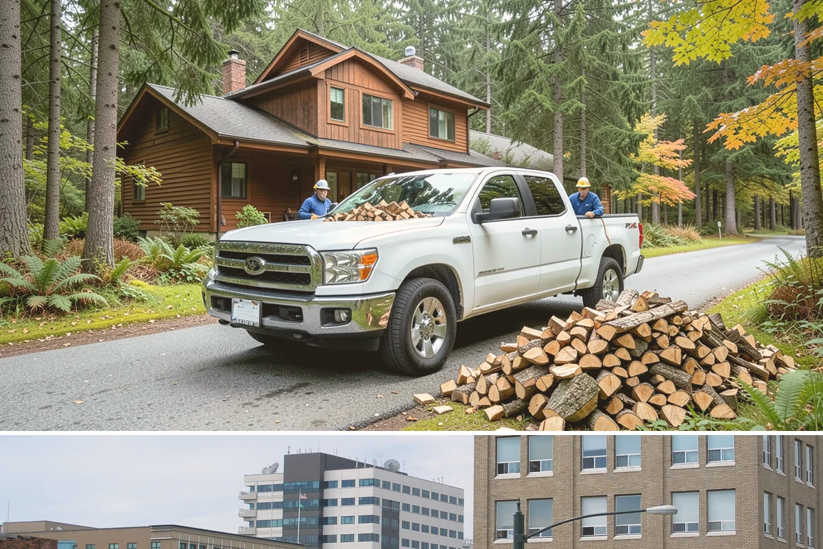 Rick of Firewood in Everett, Snohomish County, WA - A rick is a smart mid-fall purchase to build your supply ahead of peak winter demand.