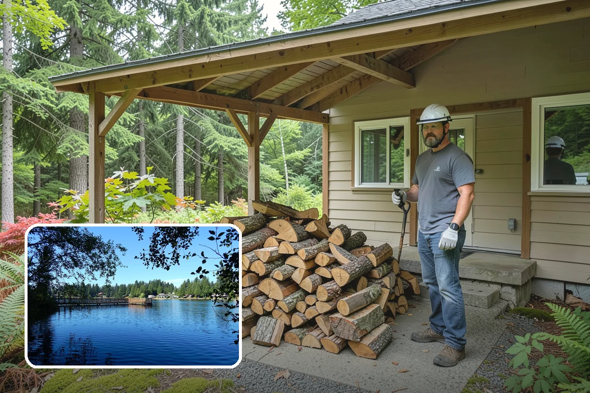 Rick of Firewood in Federal Way, King County, WA - A generous row of wood without a full-cord commitment