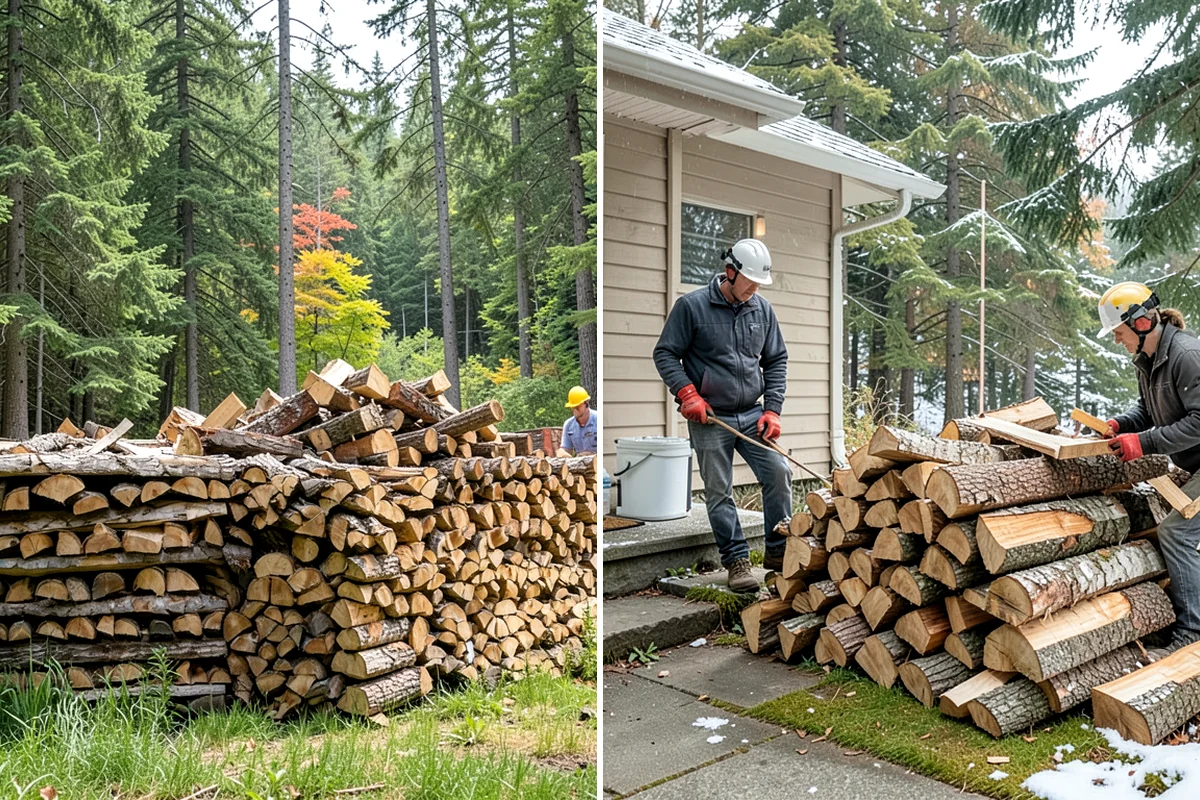 Rick of Firewood in Federal Way, King County, WA - Place your rick order and choose a drop-off time