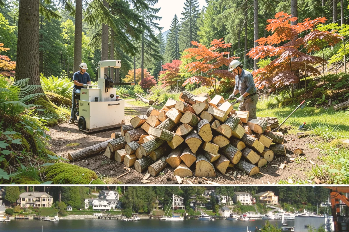 Rick of Firewood in Gig Harbor, Pierce County, WA - A rick is a smart mid-fall purchase to build your supply ahead of peak winter demand.