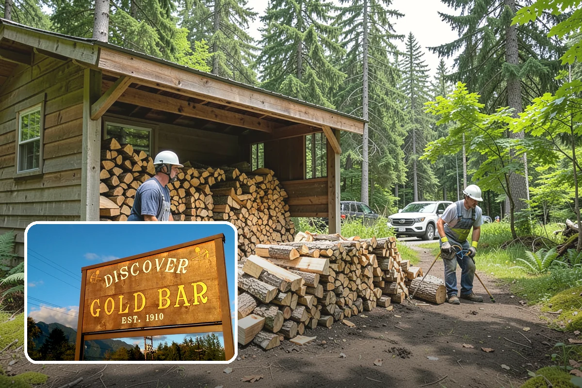 Rick of Firewood in Gold Bar, Snohomish County, WA - A generous row of wood without a full-cord commitment