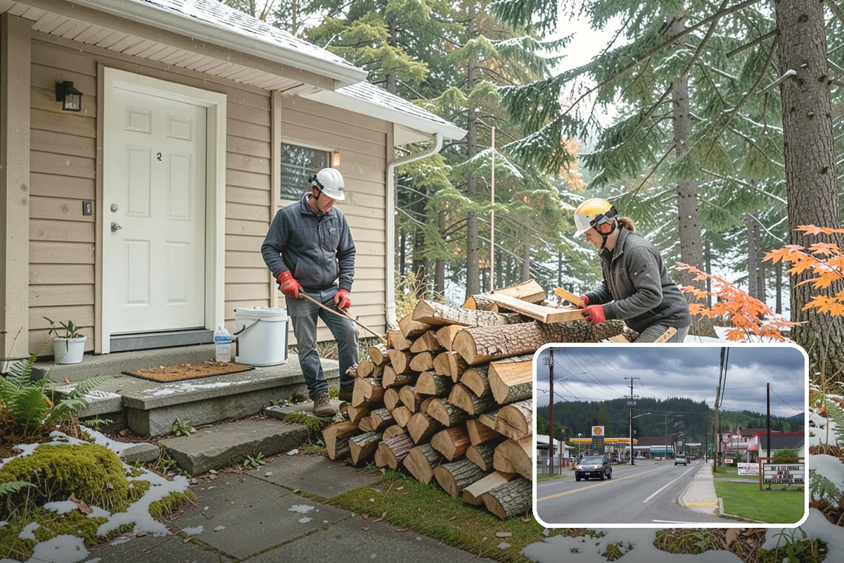 Rick of Firewood in Granite Falls, Snohomish County, WA - A generous row of wood without a full-cord commitment