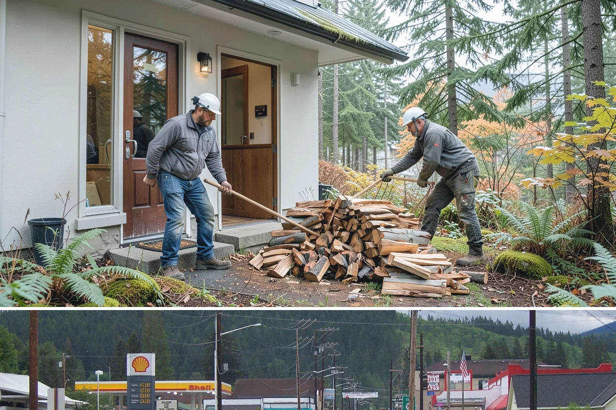 Rick of Firewood in Granite Falls, Snohomish County, WA - A rick is a smart mid-fall purchase to build your supply ahead of peak winter demand.
