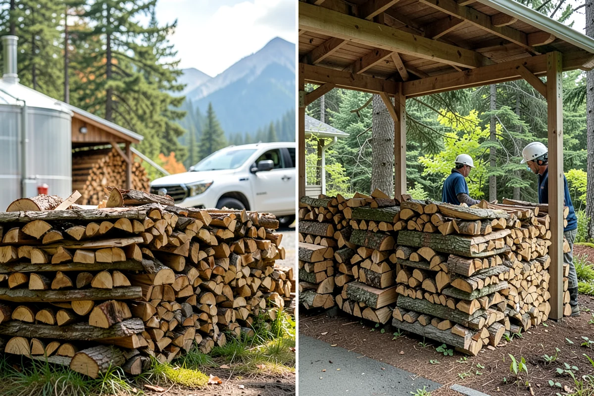 Rick of Firewood in Hunts Point, King County, WA - Place your rick order and choose a drop-off time