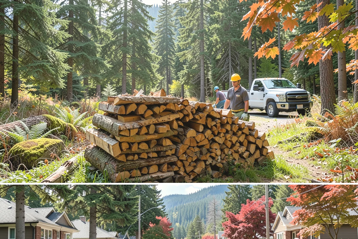 Rick of Firewood in Hunts Point, King County, WA - A rick is a smart mid-fall purchase to build your supply ahead of peak winter demand.