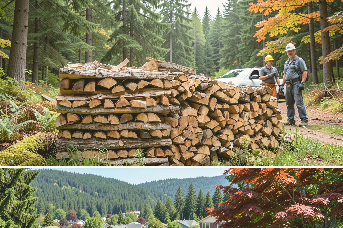 Rick of Firewood in Index, Snohomish County, WA - A rick is a smart mid-fall purchase to build your supply ahead of peak winter demand.