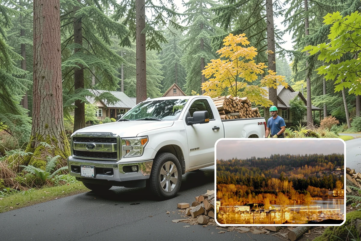Rick of Firewood in Kenmore, King County, WA - A generous row of wood without a full-cord commitment
