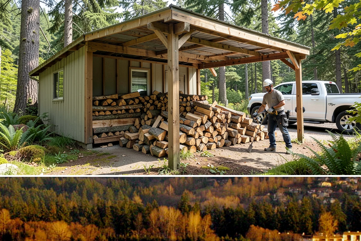 Rick of Firewood in Kenmore, King County, WA - A rick is a smart mid-fall purchase to build your supply ahead of peak winter demand.
