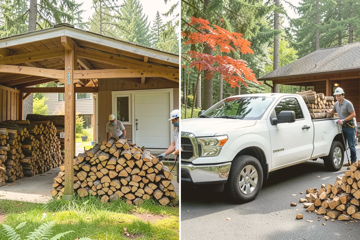 Rick of Firewood in Kent, King County, WA - Place your rick order and choose a drop-off time