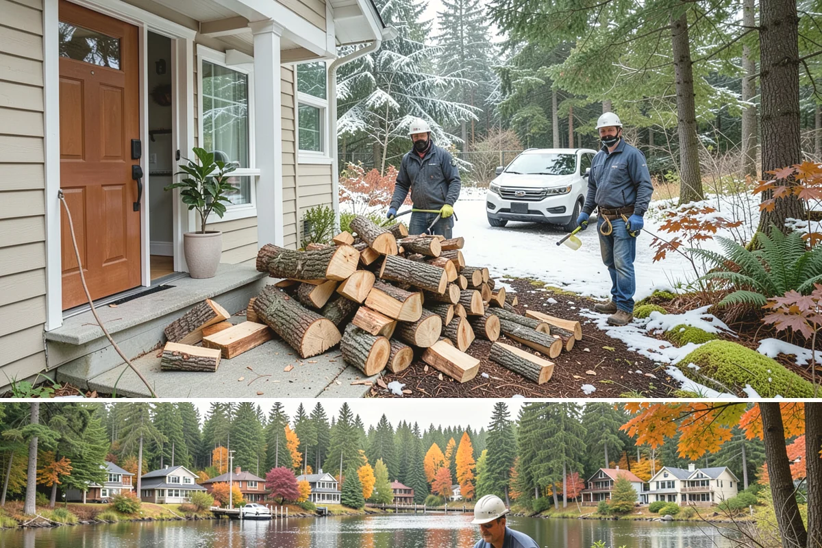 Rick of Firewood in La Conner, Skagit County, WA - A rick is a smart mid-fall purchase to build your supply ahead of peak winter demand.