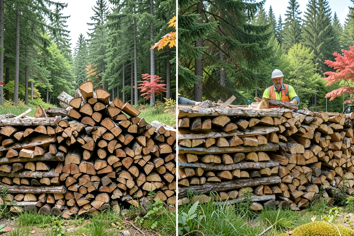 Rick of Firewood in Lake Forest Park, King County, WA - Place your rick order and choose a drop-off time